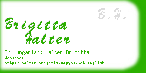 brigitta halter business card